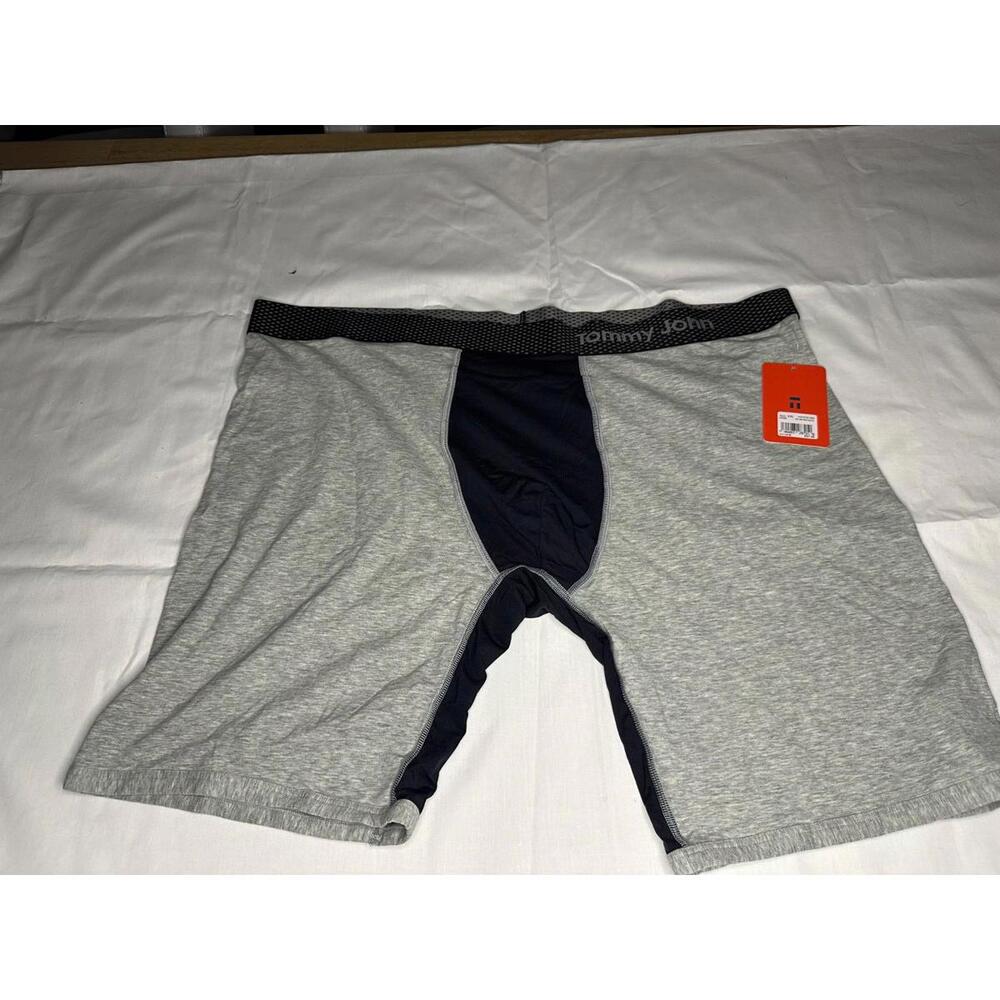 NWT Tommy John Cool Cotton x Air Boxer Brief - Gray 8" XXL